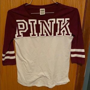 PINK logo quarter sleeve